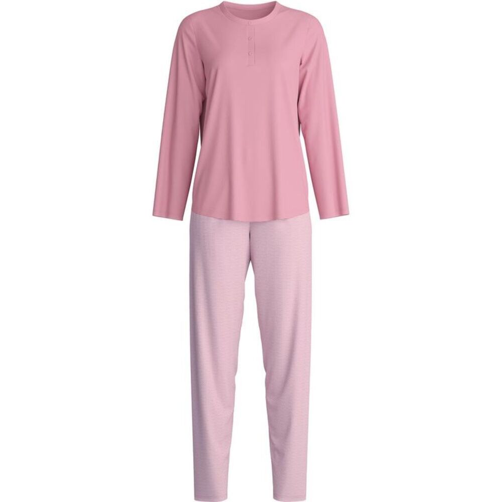CALIDA Women's Long Sleeve Henley Pajama Set Women MULTICOLOUR Underwear